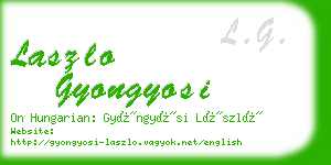 laszlo gyongyosi business card